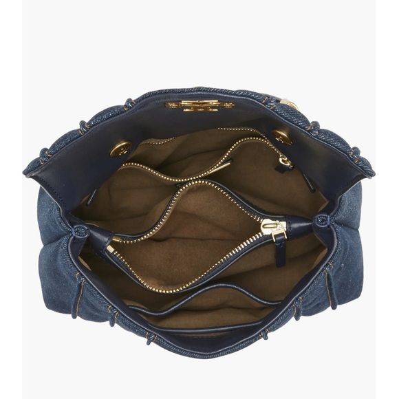 Tory Burch Kira Denim Handbag - Picture 7 of 16